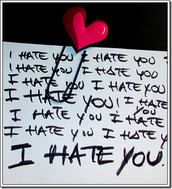 I hate you I love you