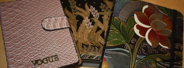 De regalos: libretas y bolis
