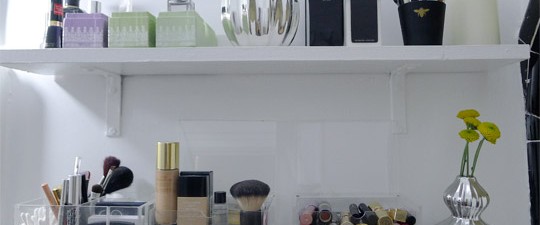 Una buena manera de ordenar los cosméticos
